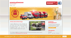 Desktop Screenshot of heinzelmaennchen-transporte.de