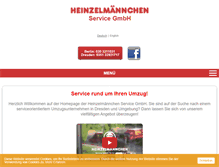 Tablet Screenshot of heinzelmaennchen-transporte.de